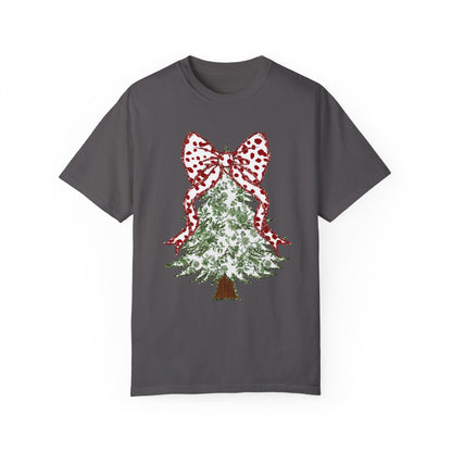 Glitter Christmas Tree Tee - Comfort Colors