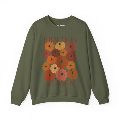 Pumpkin Season Collage Crewneck - Gildan