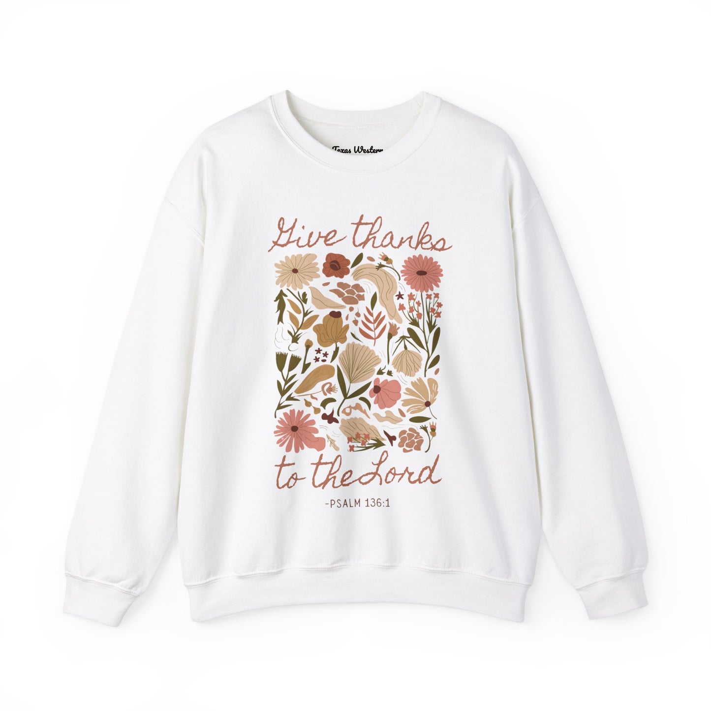 Give Thanks Boho Crewneck - Gildan