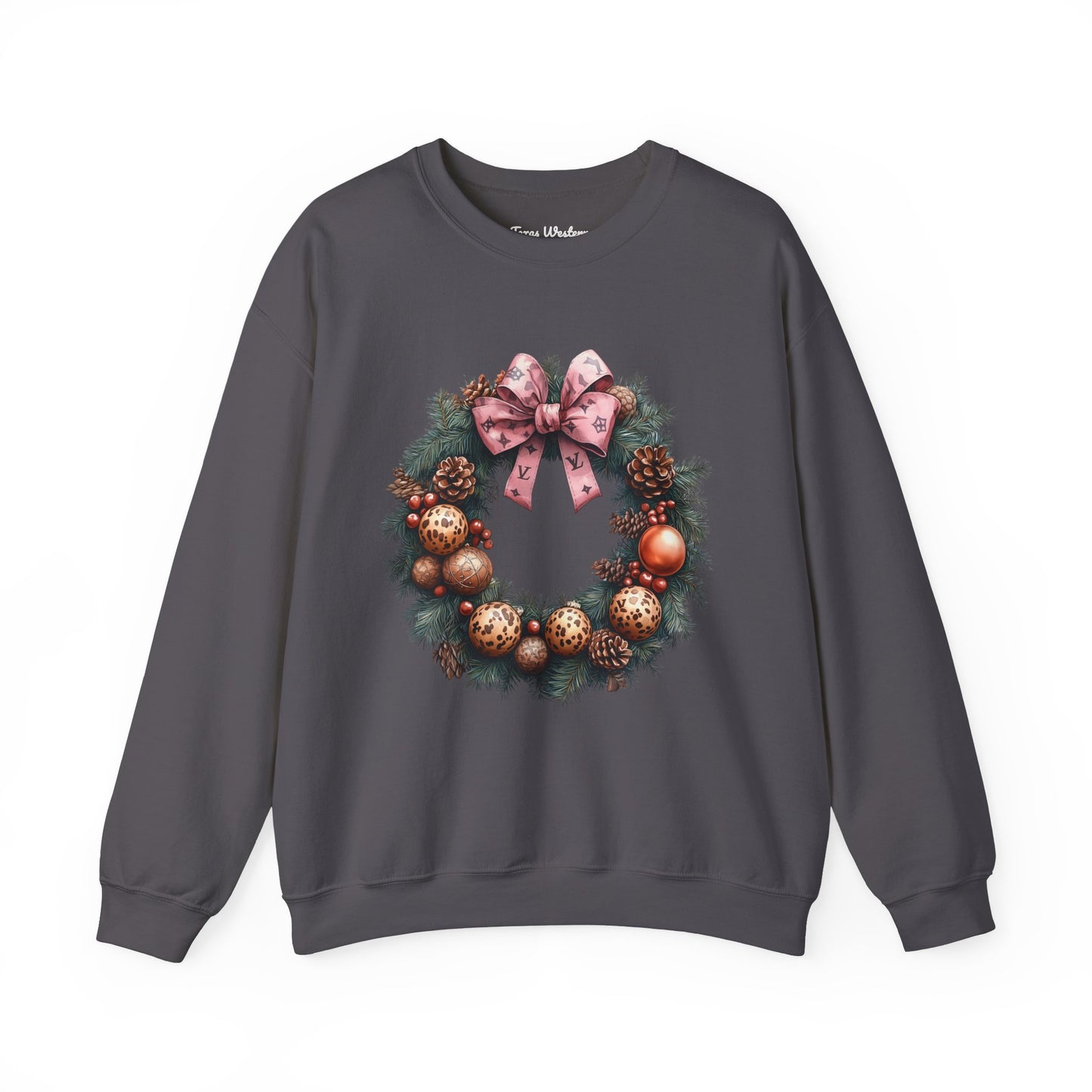 Christmas Wreath Crewneck - Gildan