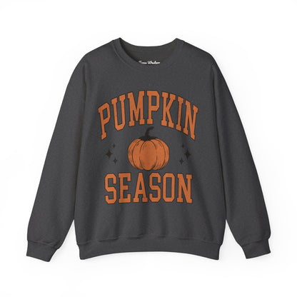 Pumpkin Season Varsity Font Crewneck - Gildan