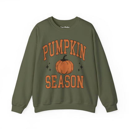 Pumpkin Season Varsity Font Crewneck - Gildan