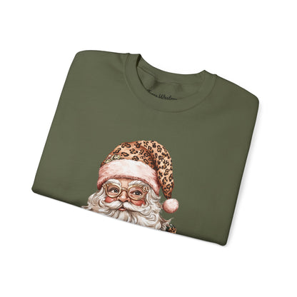 Cheetah Santa Crewneck - Gildan