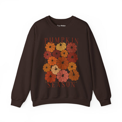 Pumpkin Season Collage Crewneck - Gildan