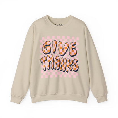 Give Thanks Crewneck - Gildan