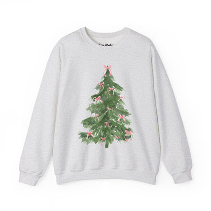 Pink Bow Christmas Crewneck - Gildan