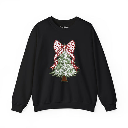 Glitter Christmas Tree Crewneck - Gildan