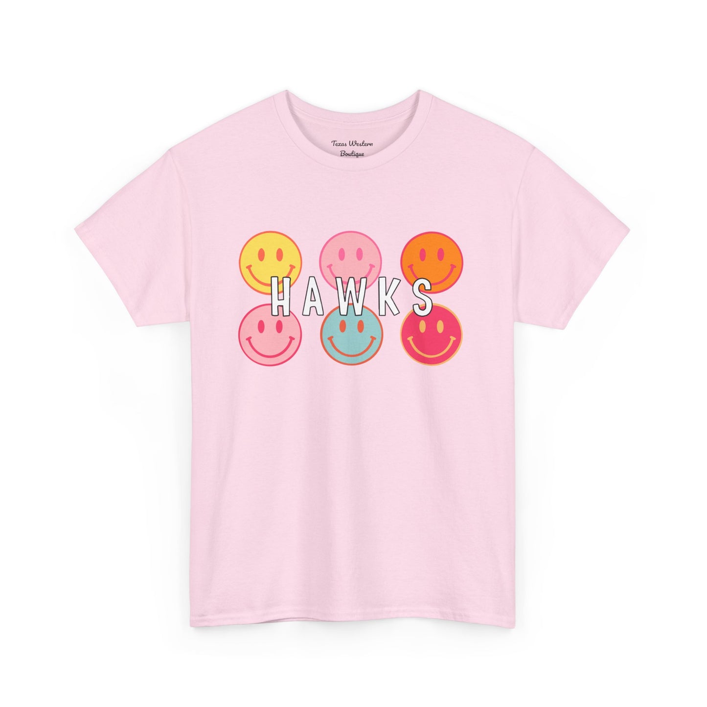 Hawks Smiley Tee  - Gildan