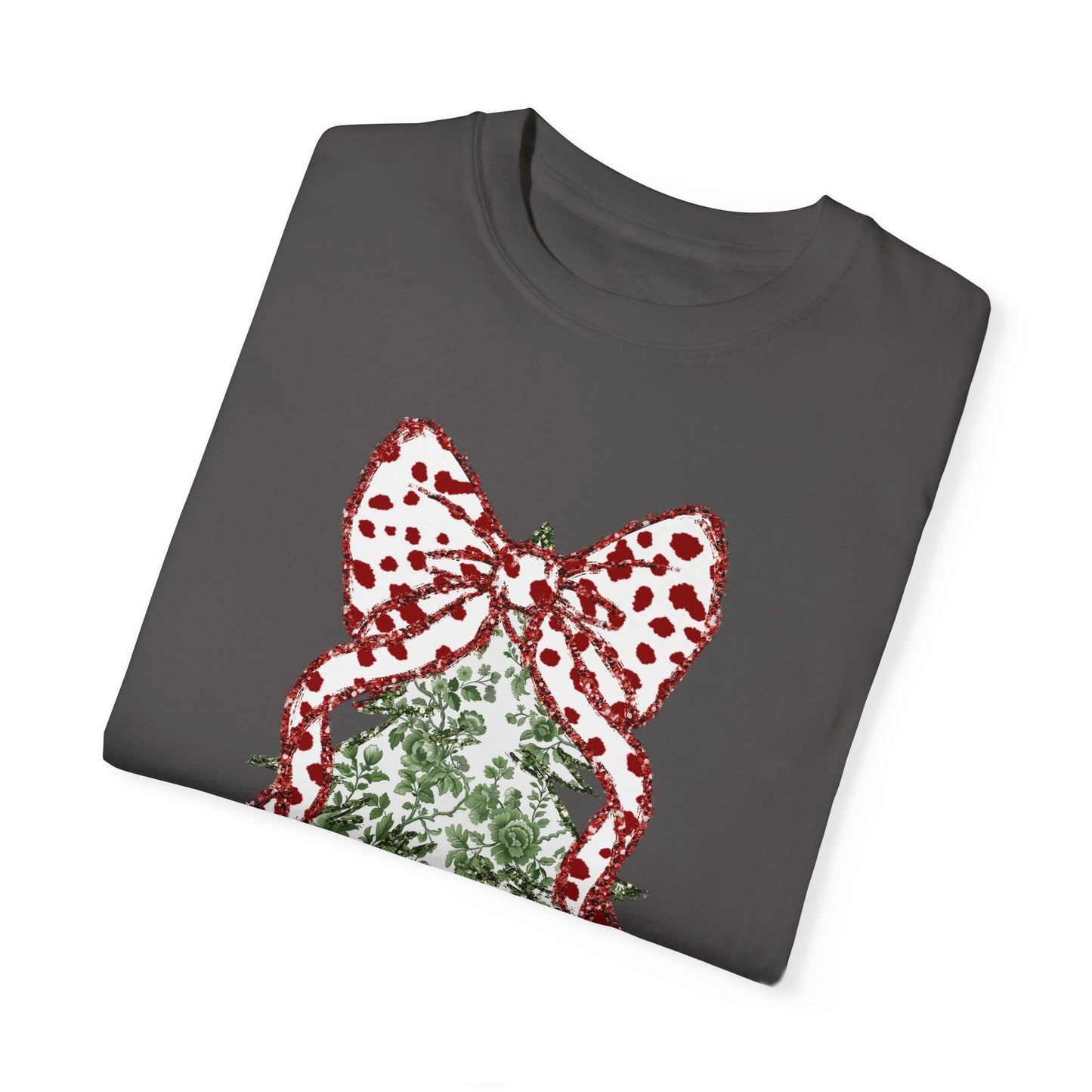 Glitter Christmas Tree Tee - Comfort Colors