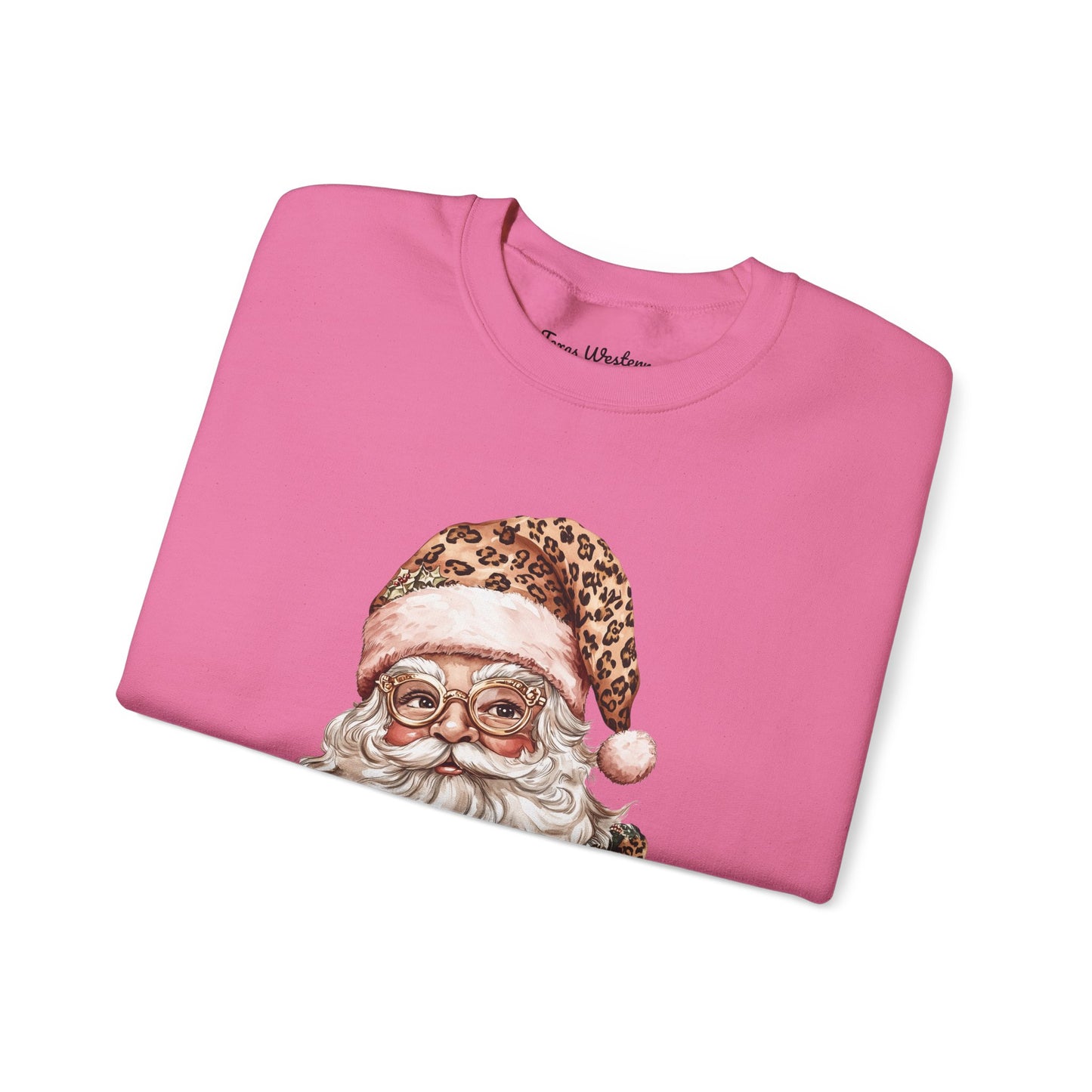 Cheetah Santa Crewneck - Gildan