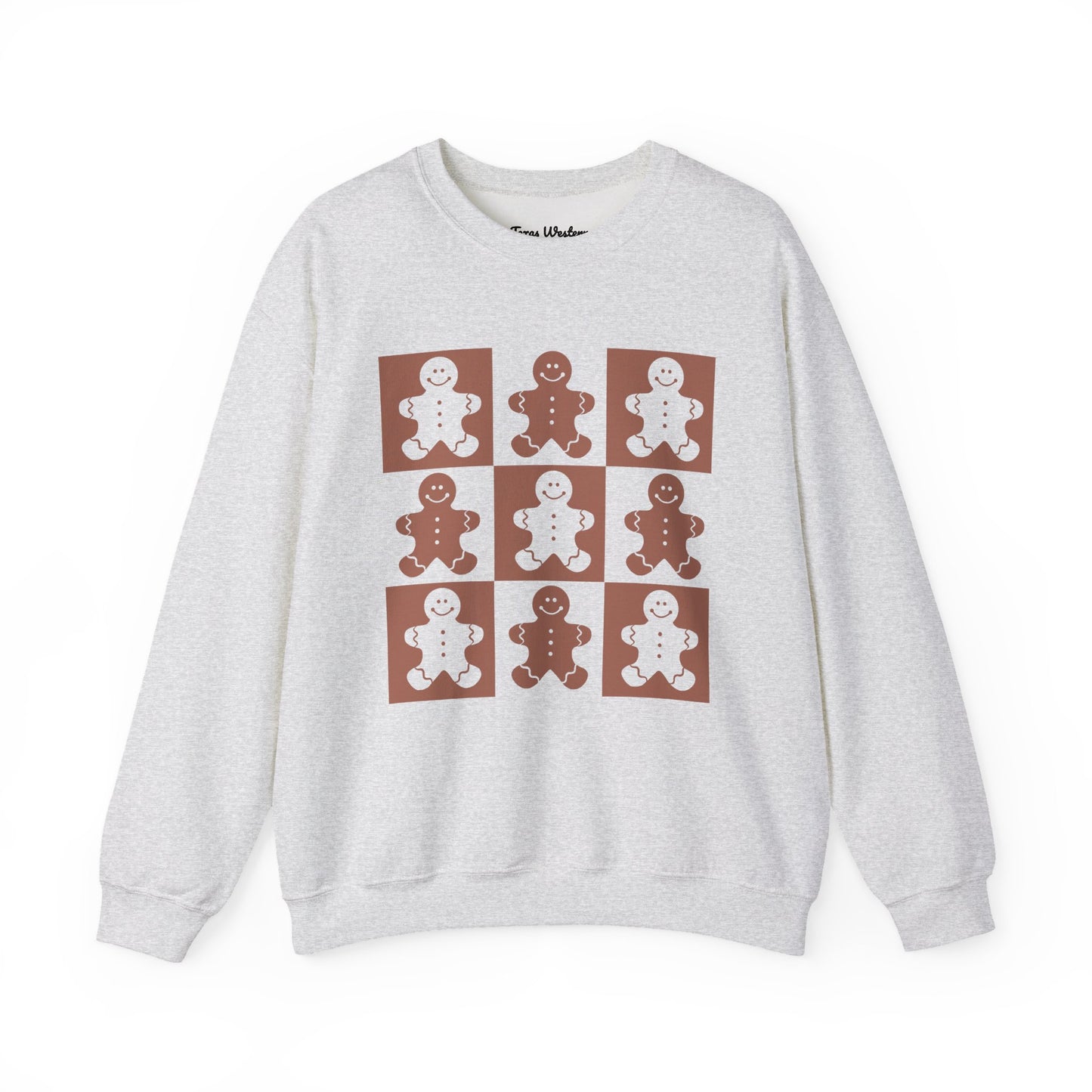 Checkered Gingerbread Crewneck - Gildan