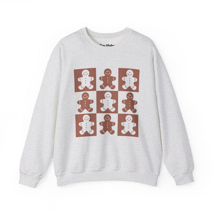 Checkered Gingerbread Crewneck - Gildan