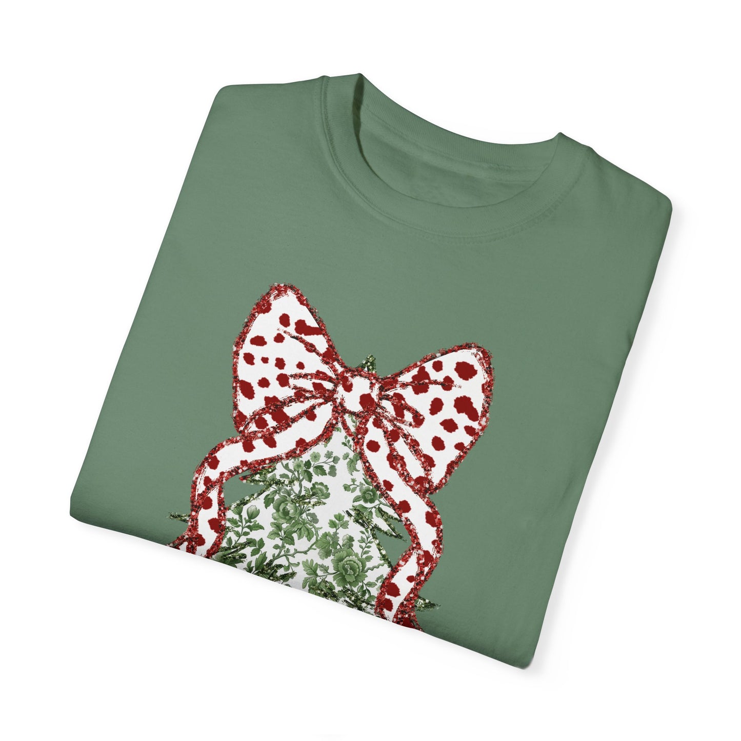 Glitter Christmas Tree Tee - Comfort Colors