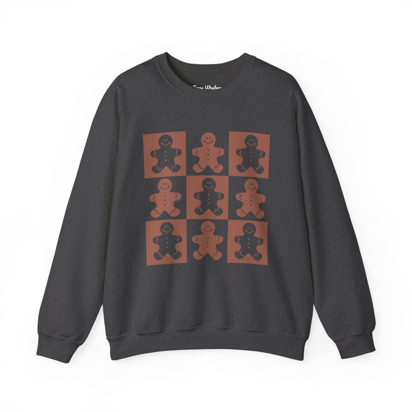 Checkered Gingerbread Crewneck - Gildan