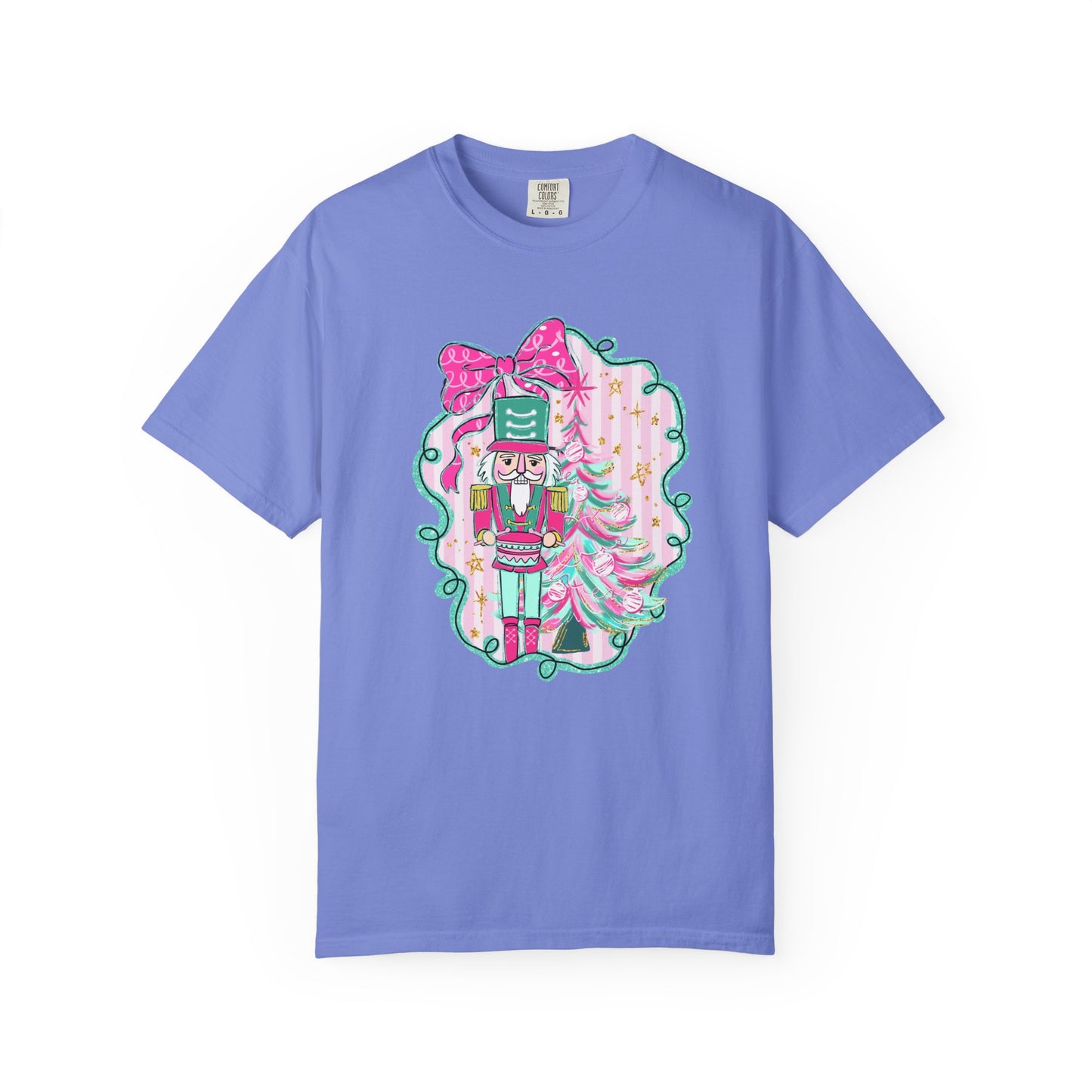 Pink Bow Nutcracker Tee - Comfort Colors