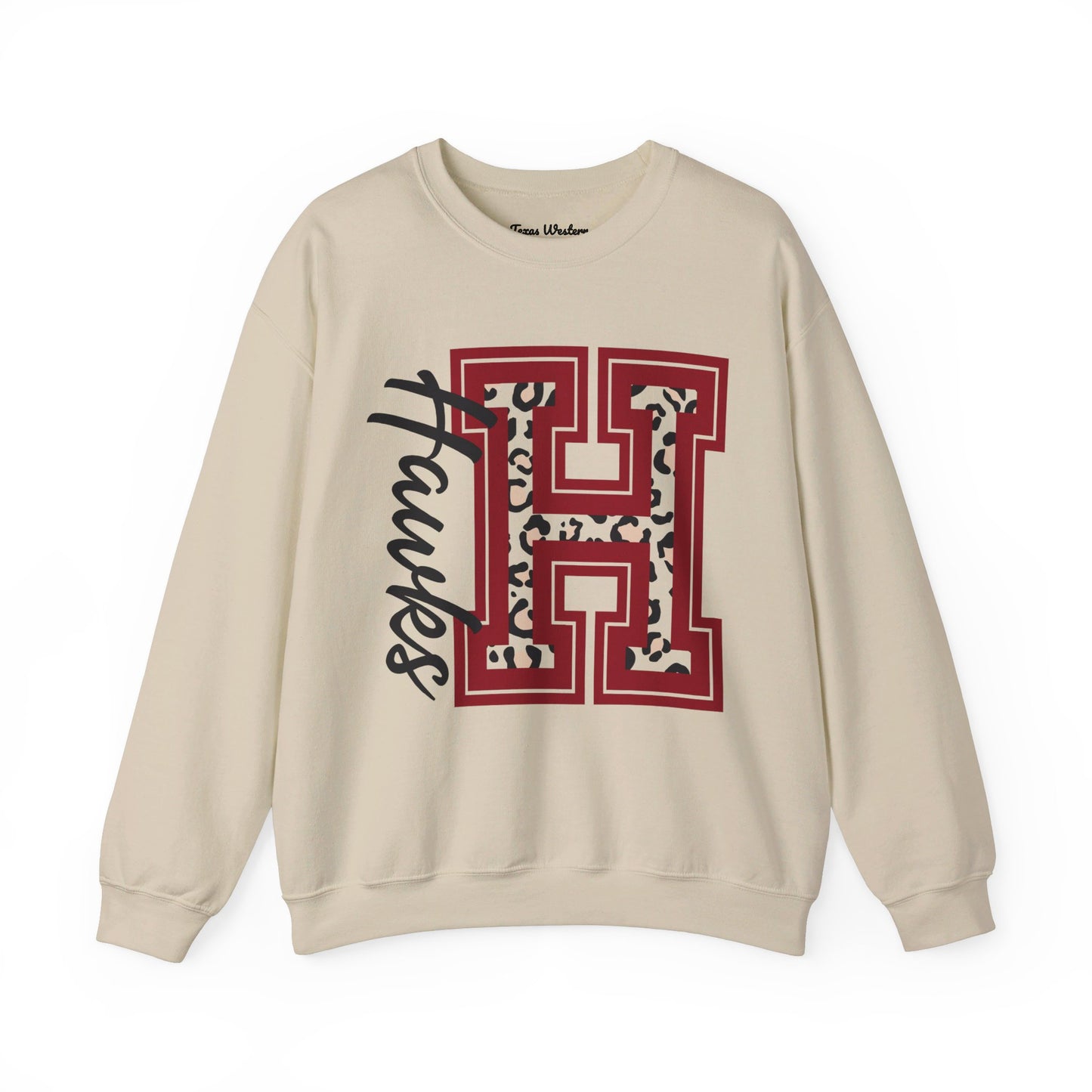 Hawks Cheetah Crewneck - Gildan
