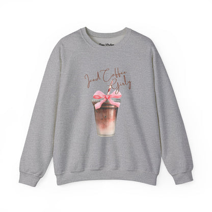 Iced Coffee Girly Crewneck - Gildan