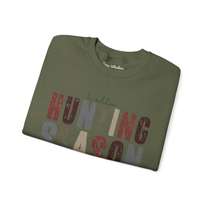 Hello Hunting Season Crewneck - Gildan
