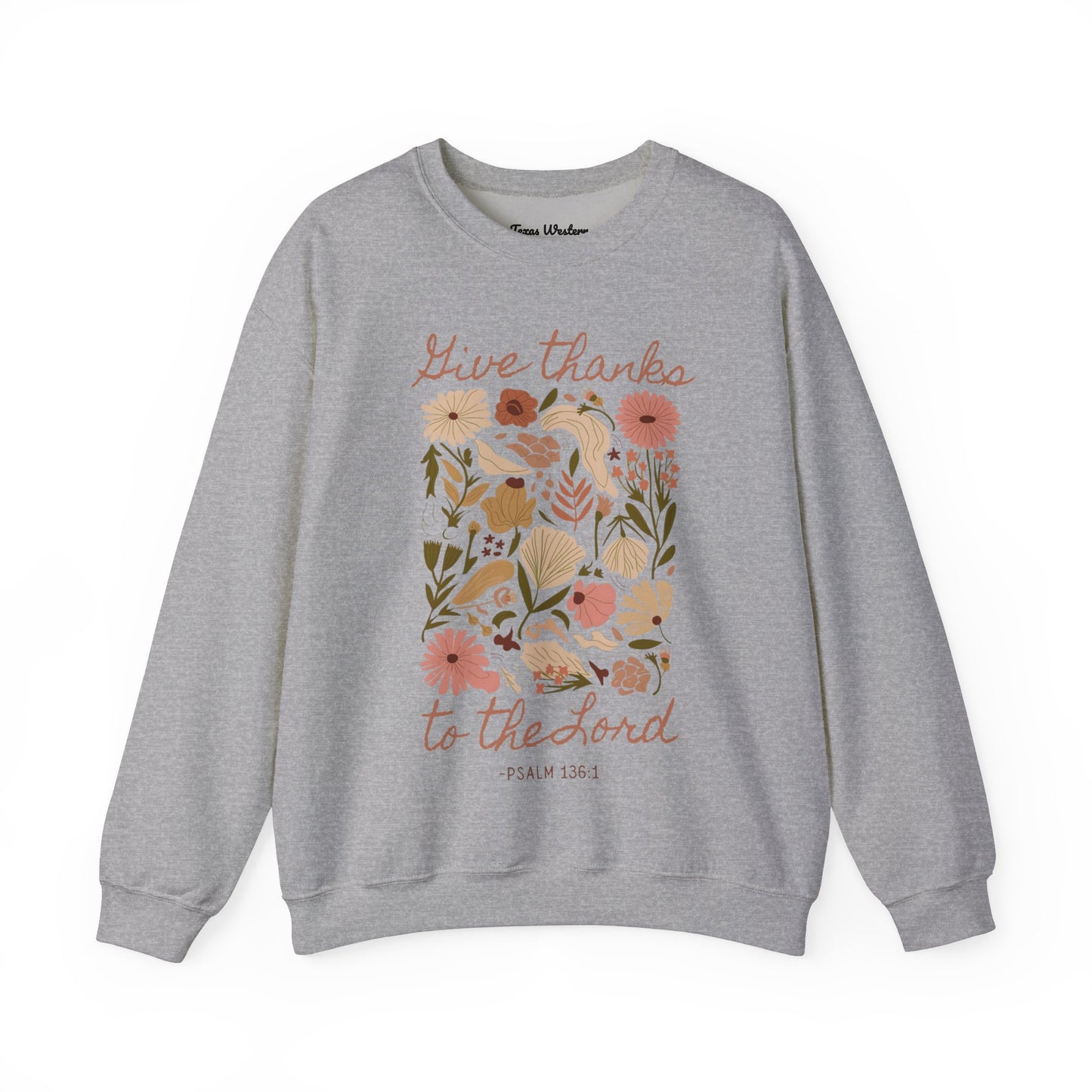 Give Thanks Boho Crewneck - Gildan