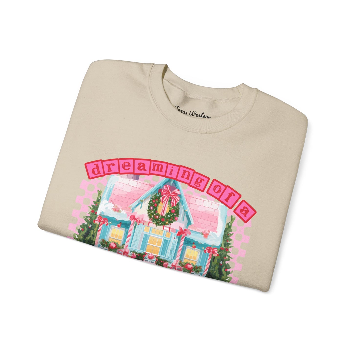 Dreaming of a pink Christmas Crewneck - Gildan