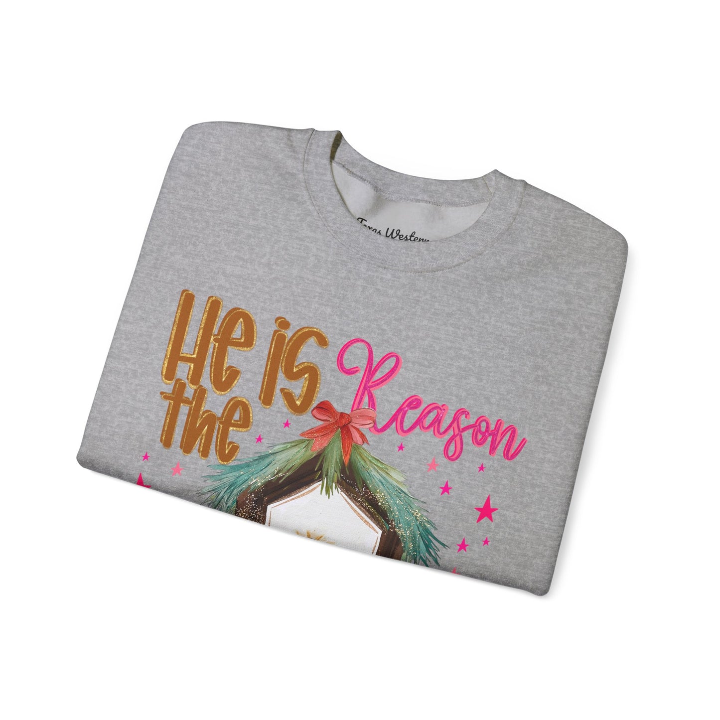 He is The Reason Crewneck - Gildan