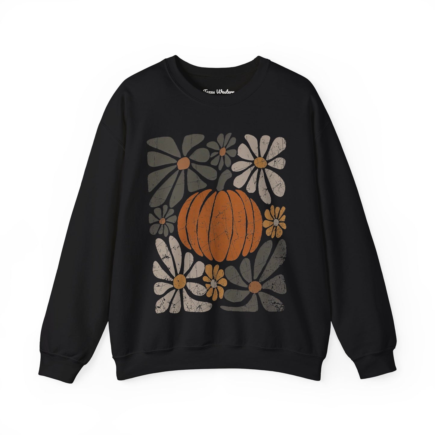 Boho Pumpkin Dark Crewneck - Gildan