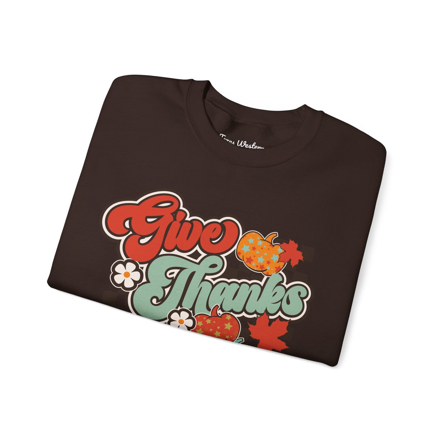 Give Thanks To The Lord - Red - Crewneck - Gildan