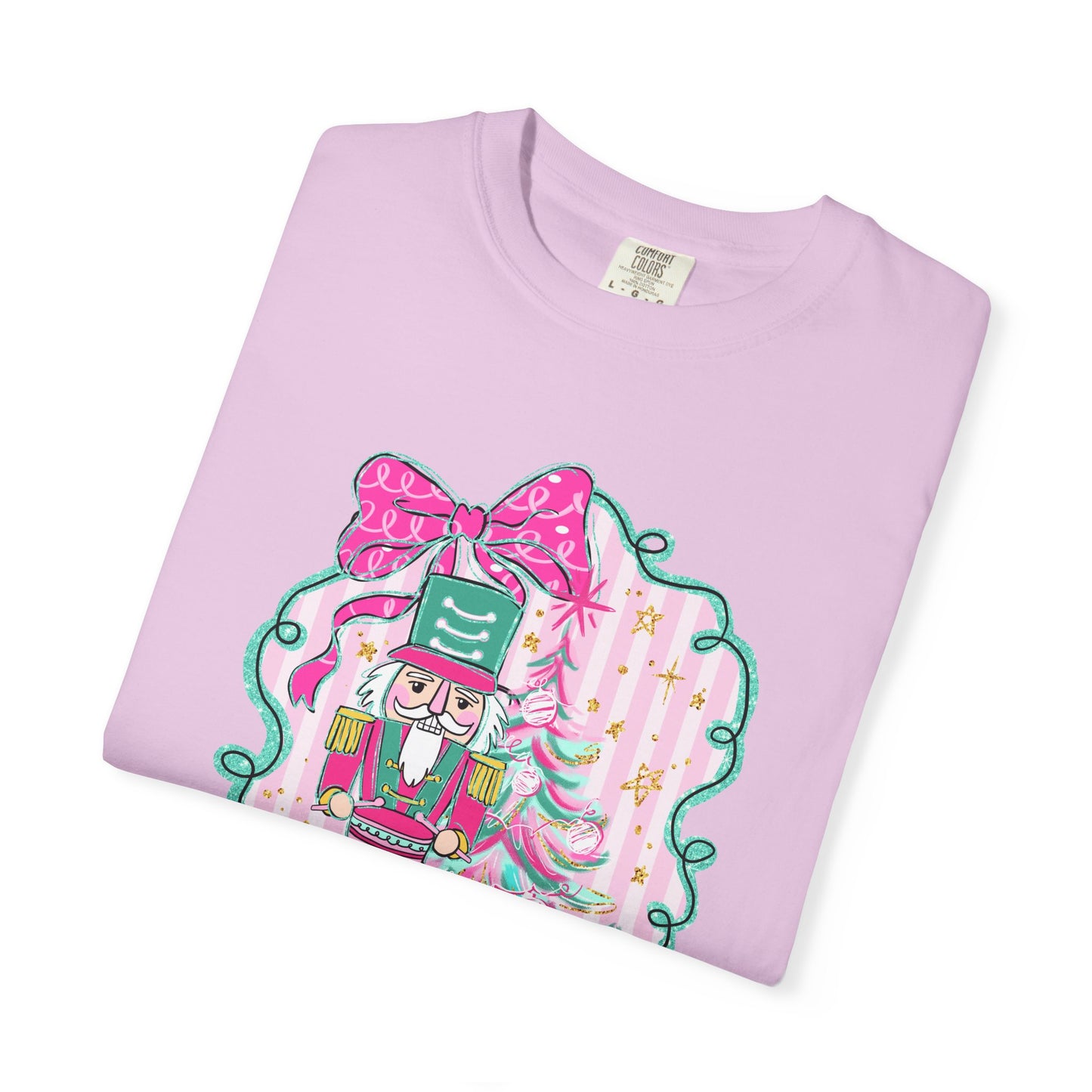Pink Bow Nutcracker Tee - Comfort Colors