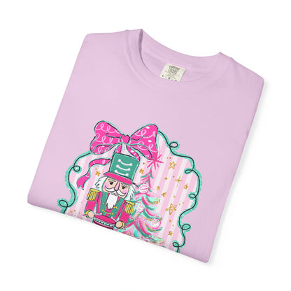 Pink Bow Nutcracker Tee - Comfort Colors