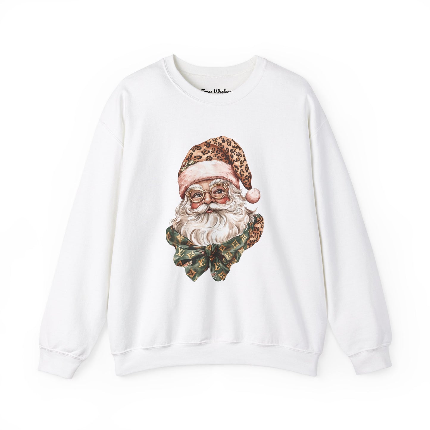 Cheetah Santa Crewneck - Gildan