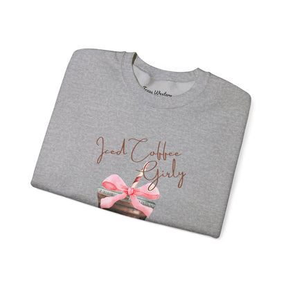 Iced Coffee Girly Crewneck - Gildan