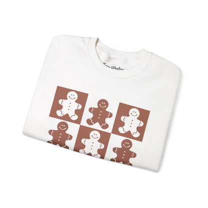 Checkered Gingerbread Crewneck - Gildan