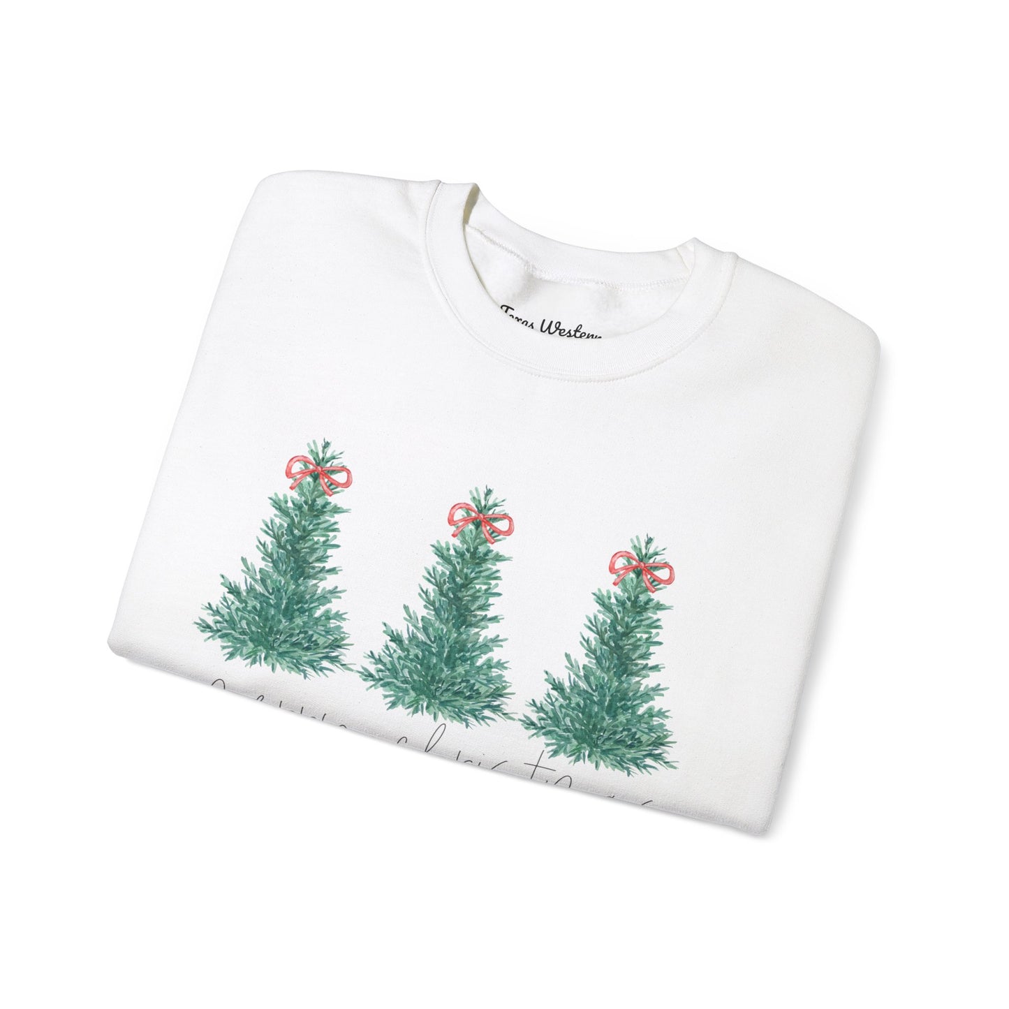 Watercolor Merry Christmas Crewneck - Gildan