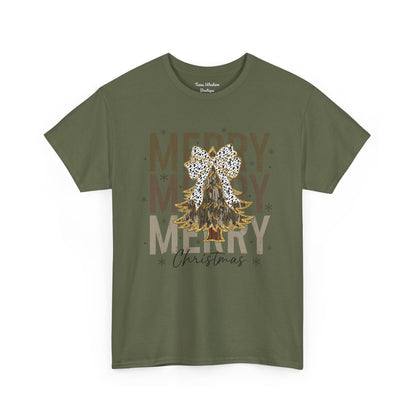Camo Merry Christmas Tee - Gildan