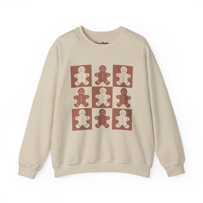 Checkered Gingerbread Crewneck - Gildan