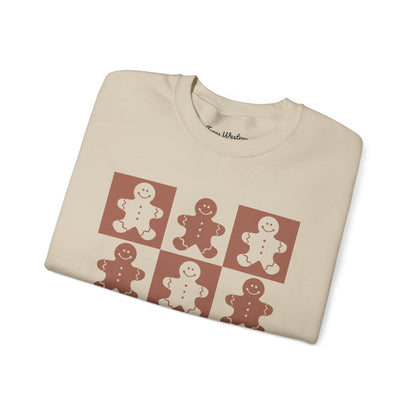 Checkered Gingerbread Crewneck - Gildan