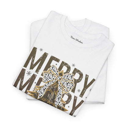 Camo Merry Christmas Tee - Gildan