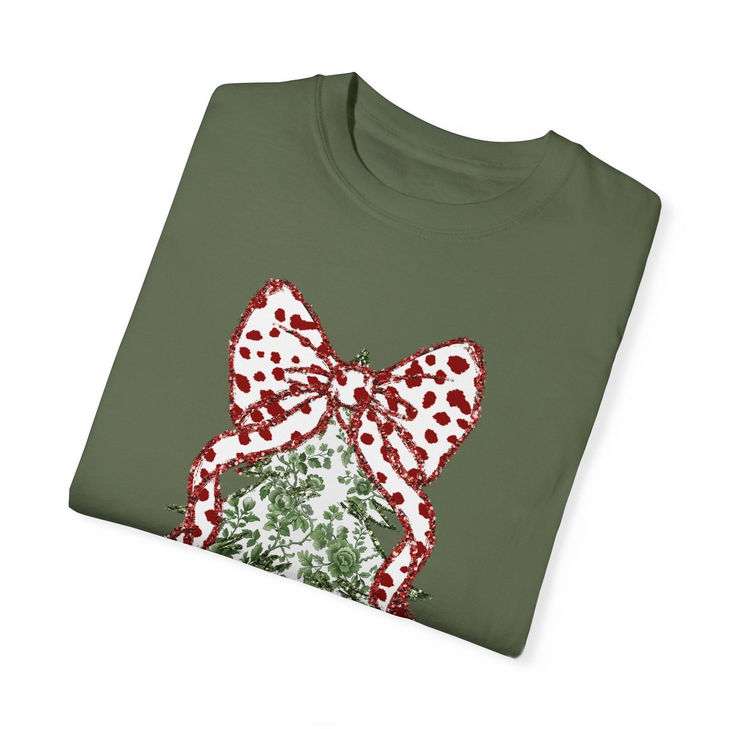 Glitter Christmas Tree Tee - Comfort Colors