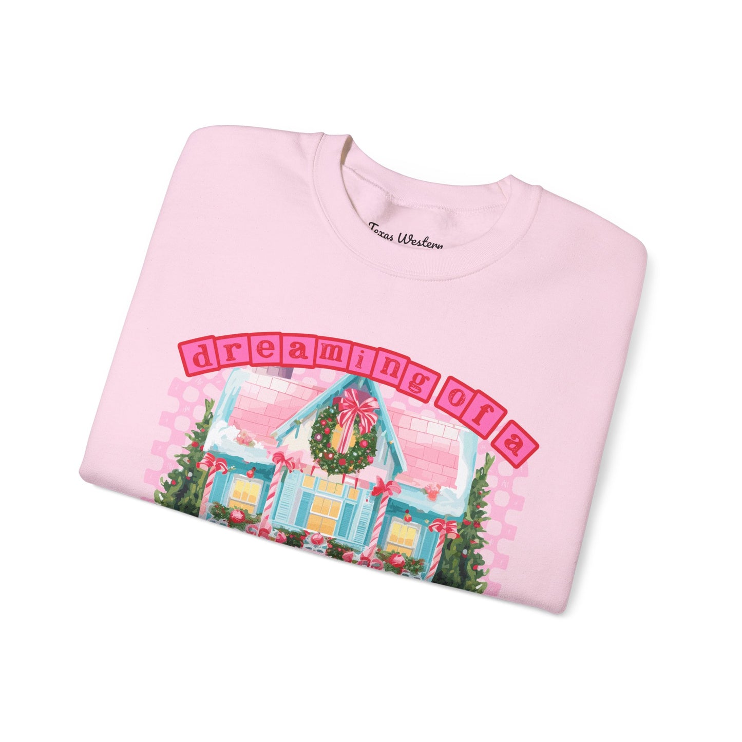Dreaming of a pink Christmas Crewneck - Gildan