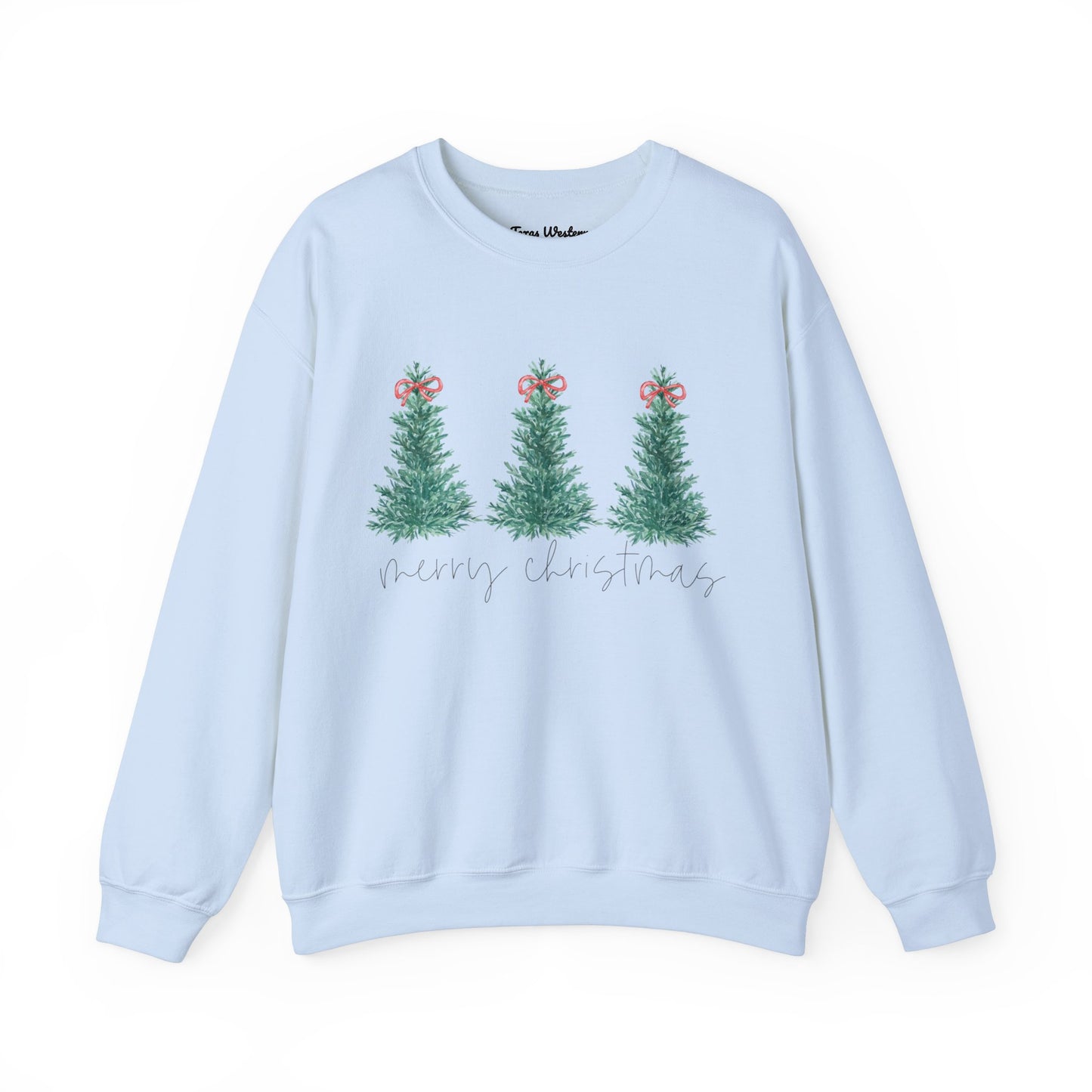 Watercolor Merry Christmas Crewneck - Gildan