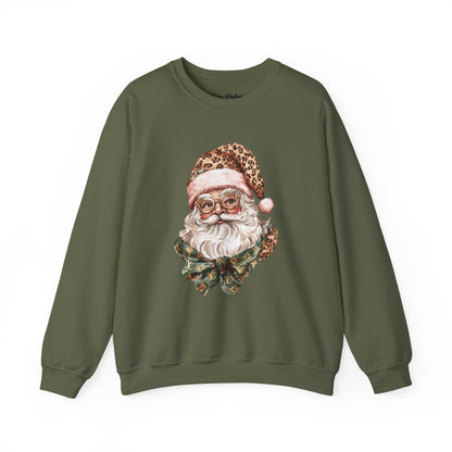 Cheetah Santa Crewneck - Gildan