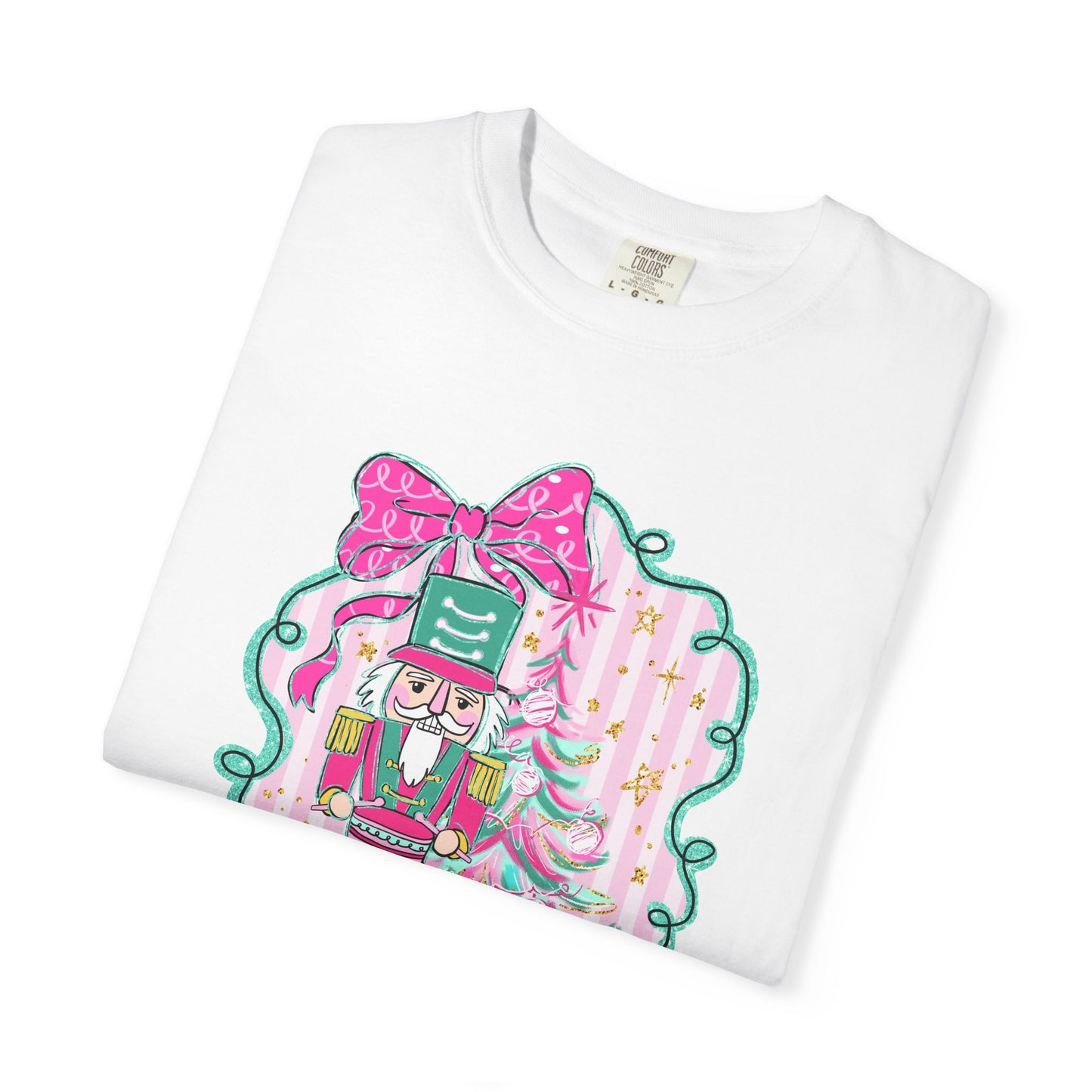 Pink Bow Nutcracker Tee - Comfort Colors