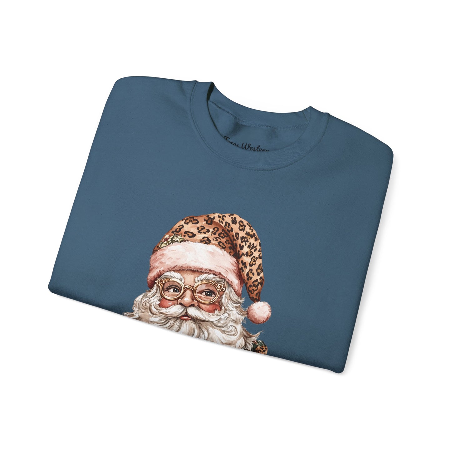 Cheetah Santa Crewneck - Gildan