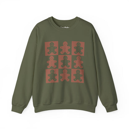 Checkered Gingerbread Crewneck - Gildan