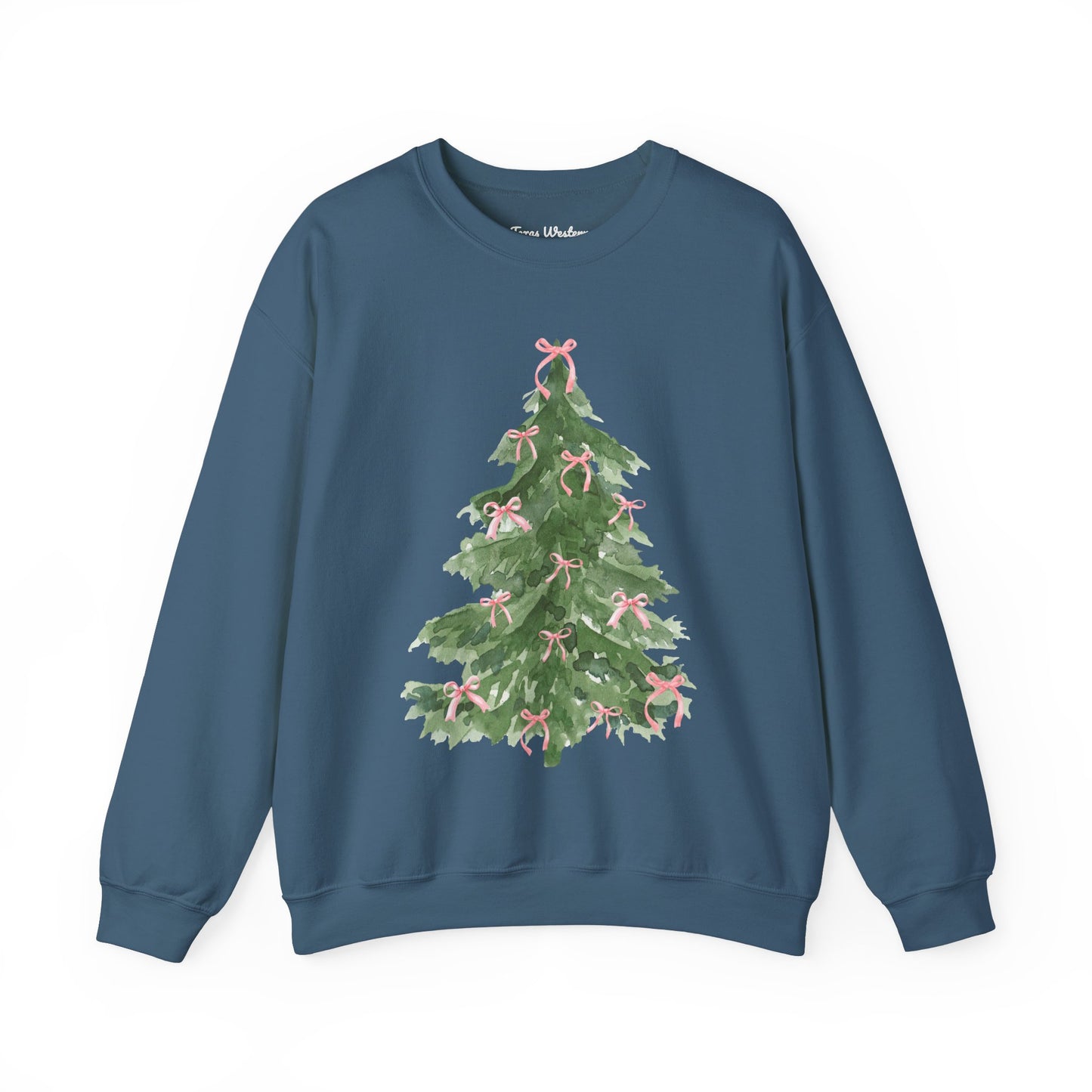 Pink Bow Christmas Crewneck - Gildan