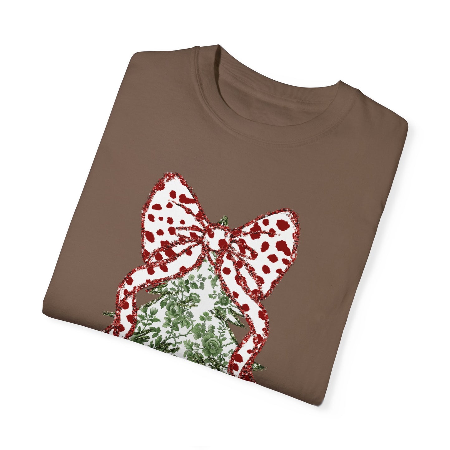 Glitter Christmas Tree Tee - Comfort Colors