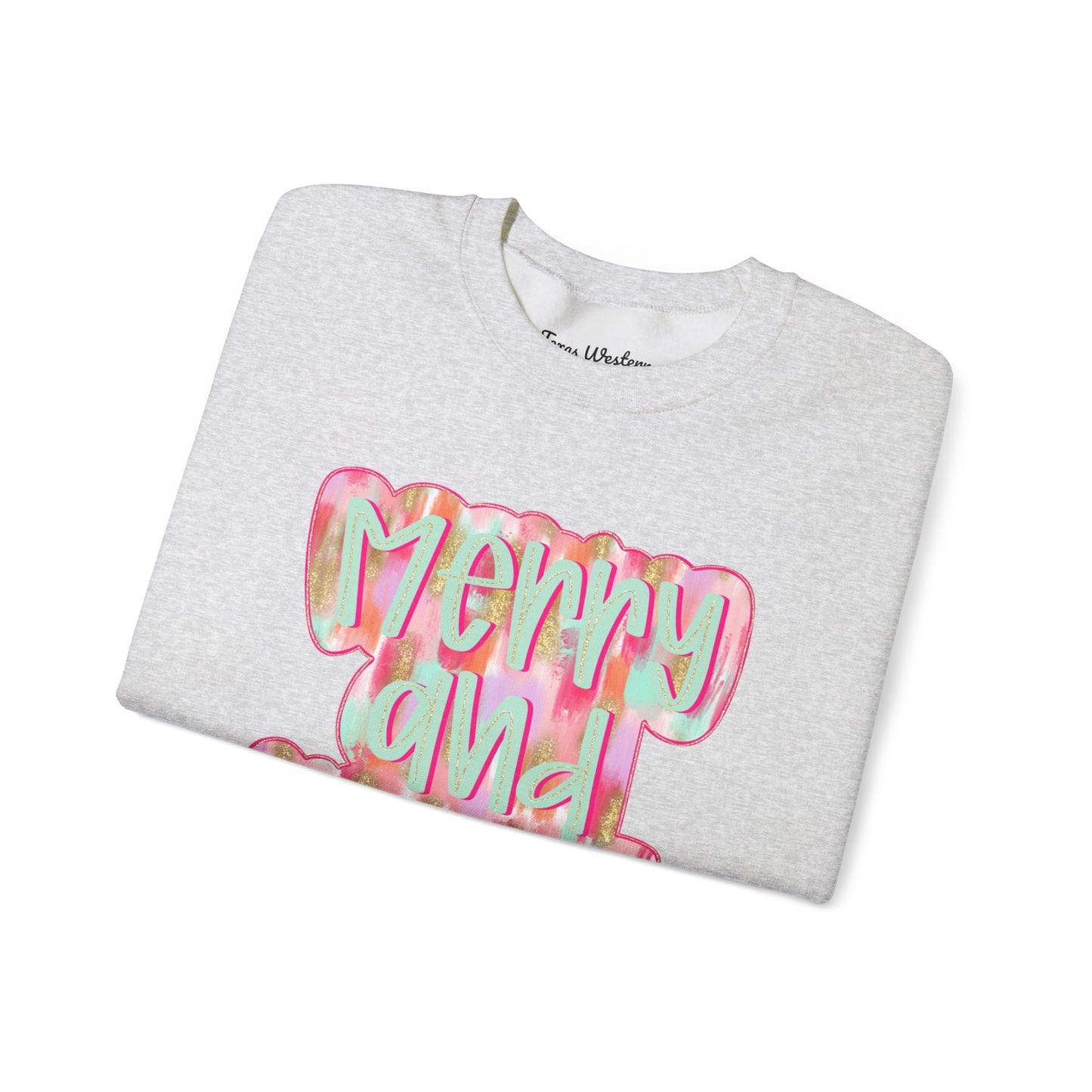 Merry & Bright Crewneck - Gildan