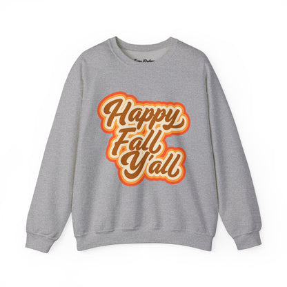 Happy Fall Y'all Crewneck - Gildan