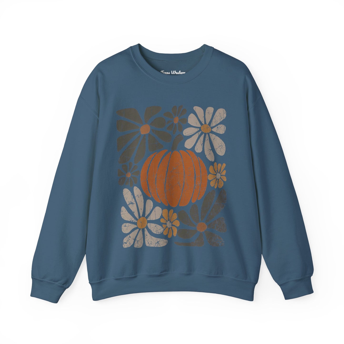 Boho Pumpkin Dark Crewneck - Gildan
