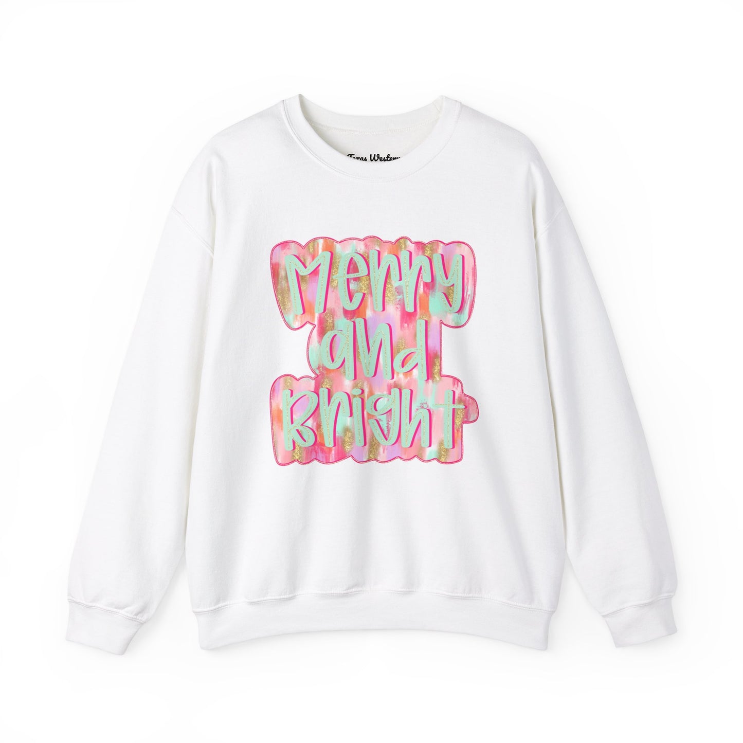 Merry & Bright Crewneck - Gildan
